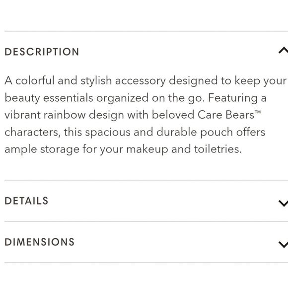 Impressions X Care Bears Rain-Bow Makeup Pouch - Picture 7 of 13